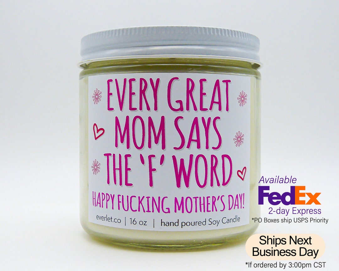 Happy Mother's Day Funny Candle for Friend Funny Candle Etsy