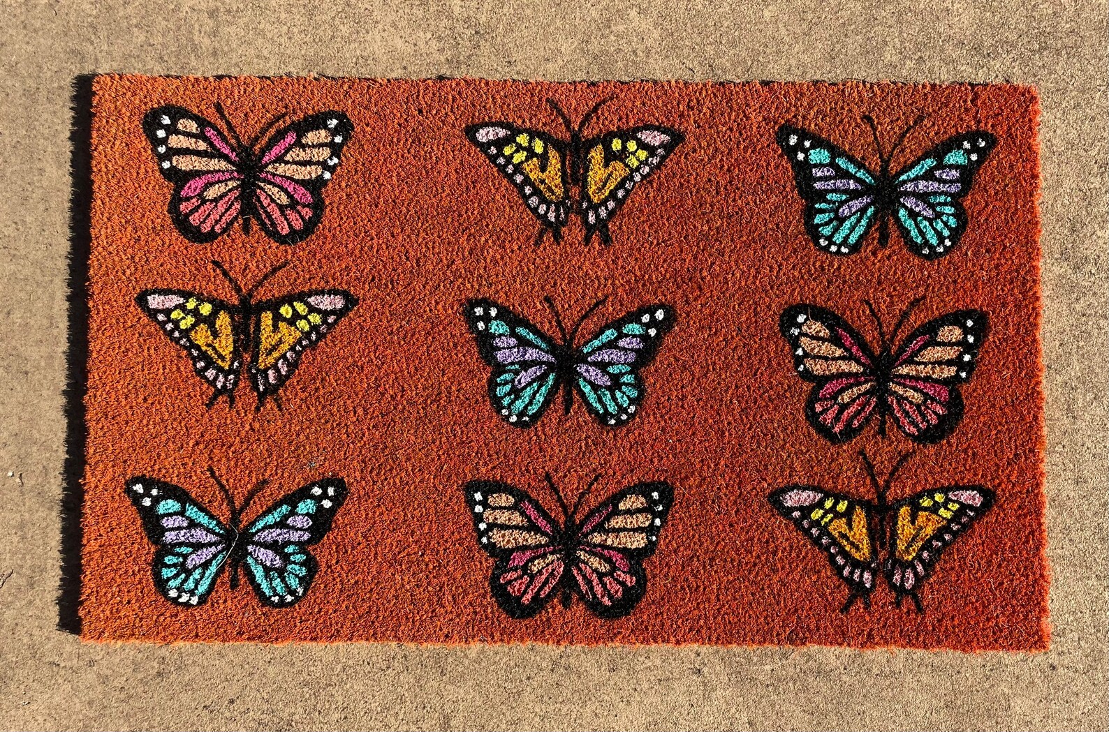 Butterfly Door Mat Butterfly Mat Etsy