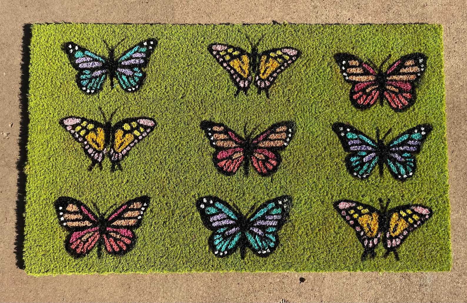 Butterfly Door Mat Butterfly Mat Etsy