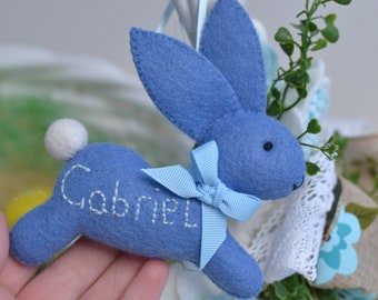 Felt Bunny Ornament Easter