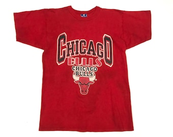 Champion t-shirt Chicago Bulls USA Basketball 1980 vintage NBA jersey red t shirt