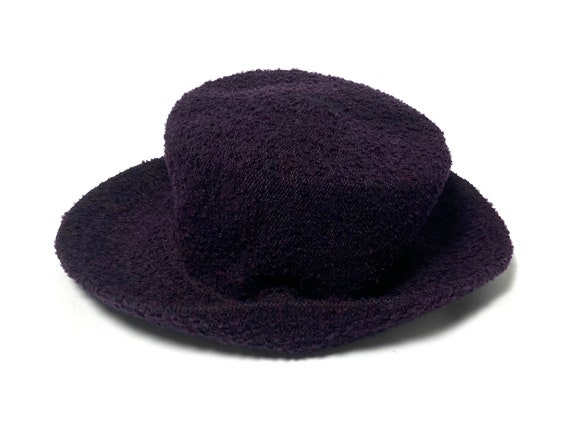 Laura Ashley hat, black purple soft foldable witc… - image 4