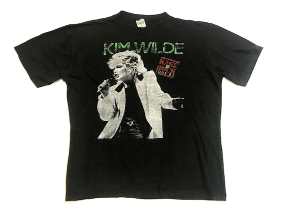 Kim Wilde shirt 1985 Rage to Rock '85 Tour t-shirt