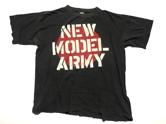New Model Army t-shirt, Vintage black cotton band