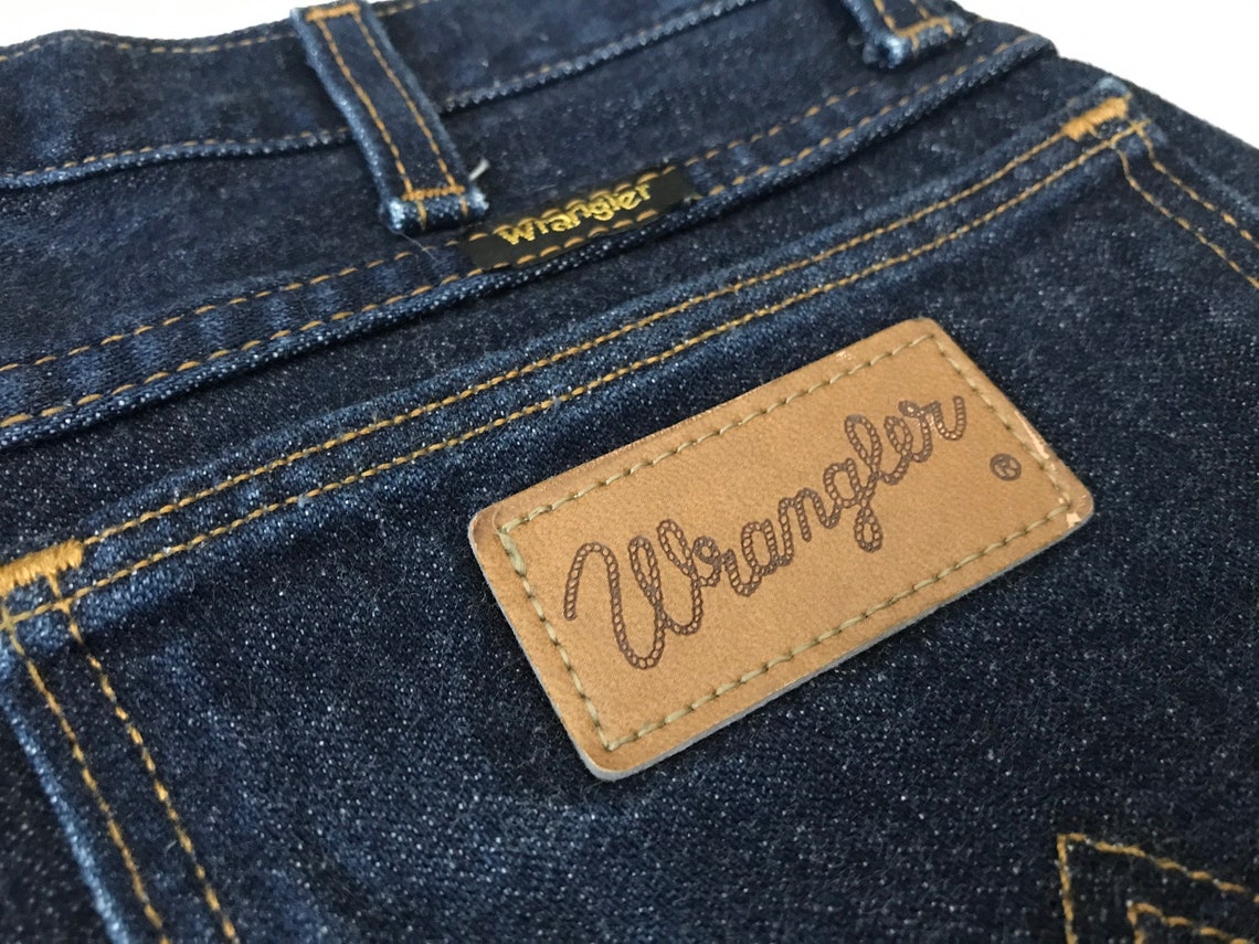 Wrangler bell bottoms vintage jeans denim jeans dark wash | Etsy