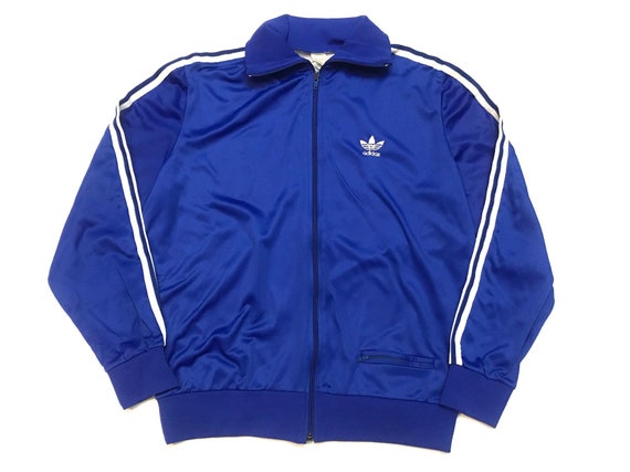Adidas track jacket blue and white adidas tracksui