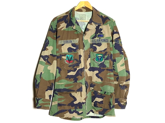 Vintage 1996 coat woodland camouflage combat patt… - image 2