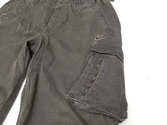 Vintage NIKE Cargo Pants, Wide Leg Baggy Pants Drawstring