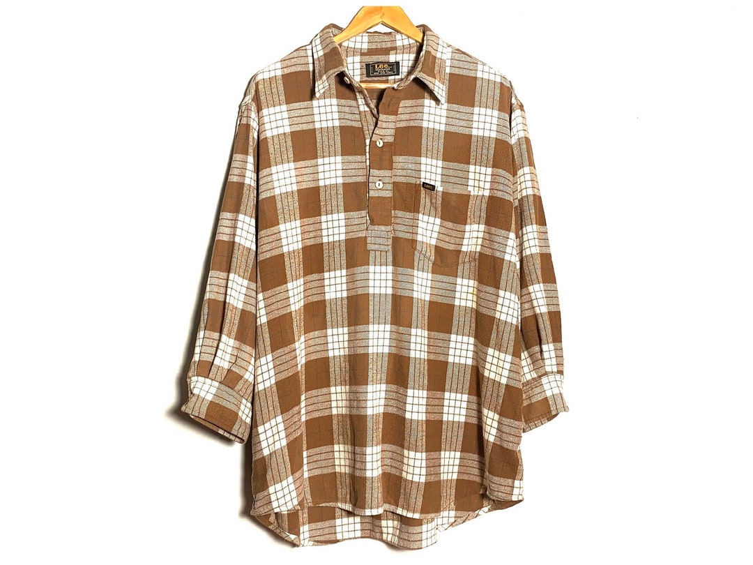 Vintage 90'S Lee Cooper Lightflannel Check Shirt, Men's XXL cotton yellow type Vintage Second Hand