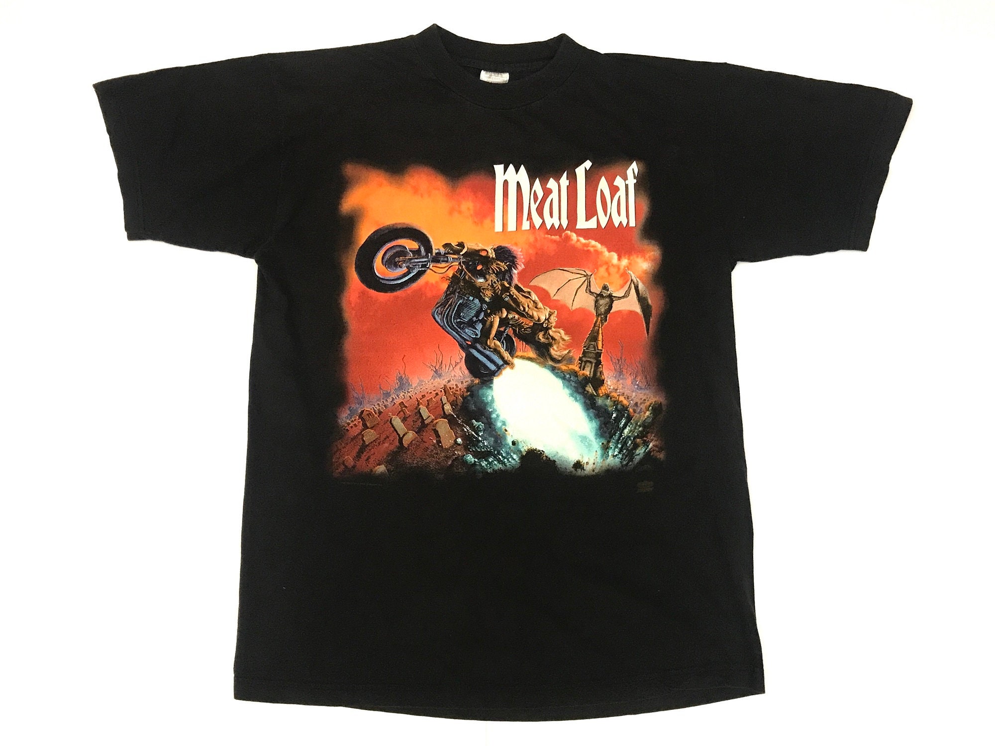 Meat Loaf t shirt Vintage 1994 officiële licentie Bat Out of Etsy