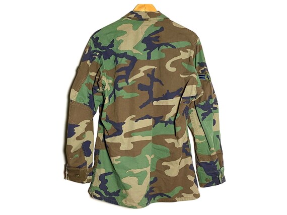 Vintage 1996 coat woodland camouflage combat patt… - image 6