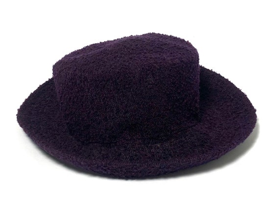 Laura Ashley hat, black purple soft foldable witc… - image 3