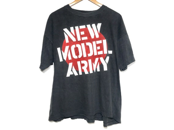 New Model Army t-shirt, Vintage black cotton band… - image 1