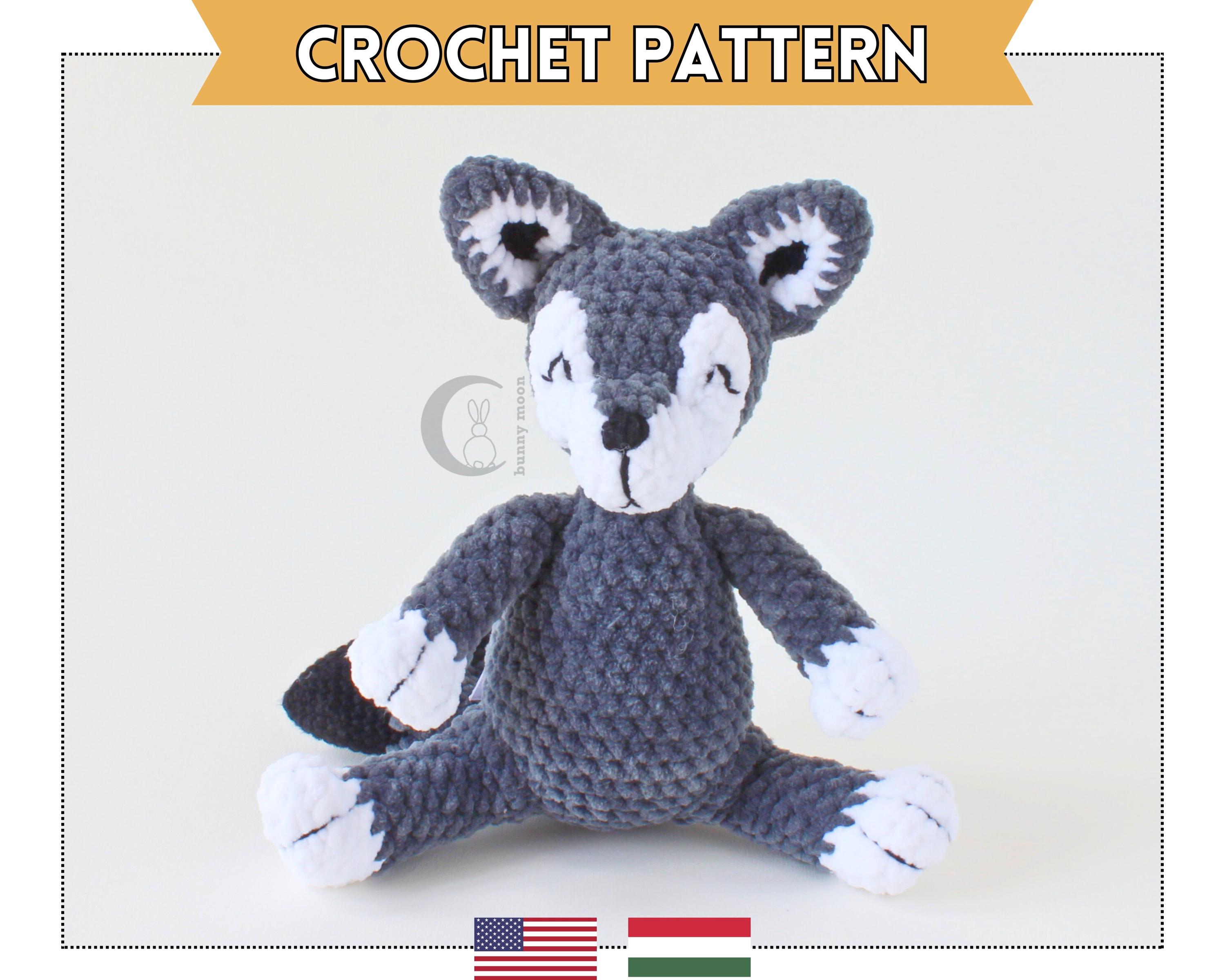 30 Wolf Crochet Patterns to Stitch for Woodland Decor, Gifts, and Amigurumi Displays 26 Plush Wolf Crochet Pattern