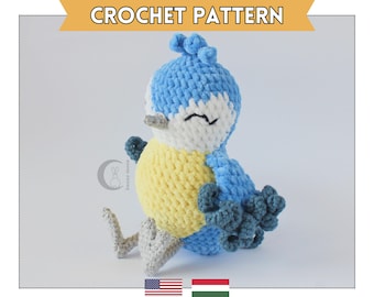 Sky Bird Amigurumi Häkelanleitung: DIY Plüschtier (PDF)