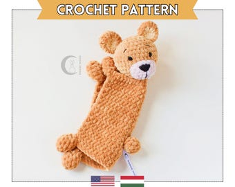 Bear Lovey Crochet Pattern | Easy Amigurumi Tutorial for Woodland  Nursery Decor | &gt;&gt; Clickable PDF crochet pattern &lt;&lt;