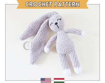 Patrón de conejito de peluche a crochet Adorable conejo