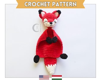 Fox Lovey Crochet Pattern: Baby Snuggler Comforter (PDF Pattern)