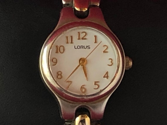 Two-Tone Lorus Ladies’ Bracelet Watch, New Batter… - image 3