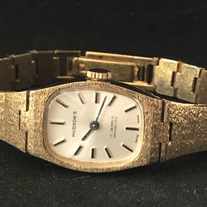 Vintage Gold Plated Swiss 17 Jewel Hudsons Incabloc Ladies’ Watch