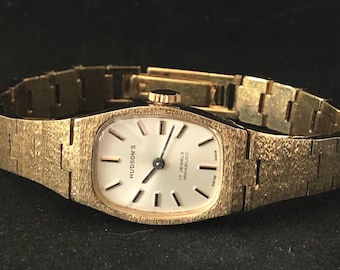 Vintage Gold Plated Swiss 17 Jewel Hudsons Incabloc Ladies’ Watch