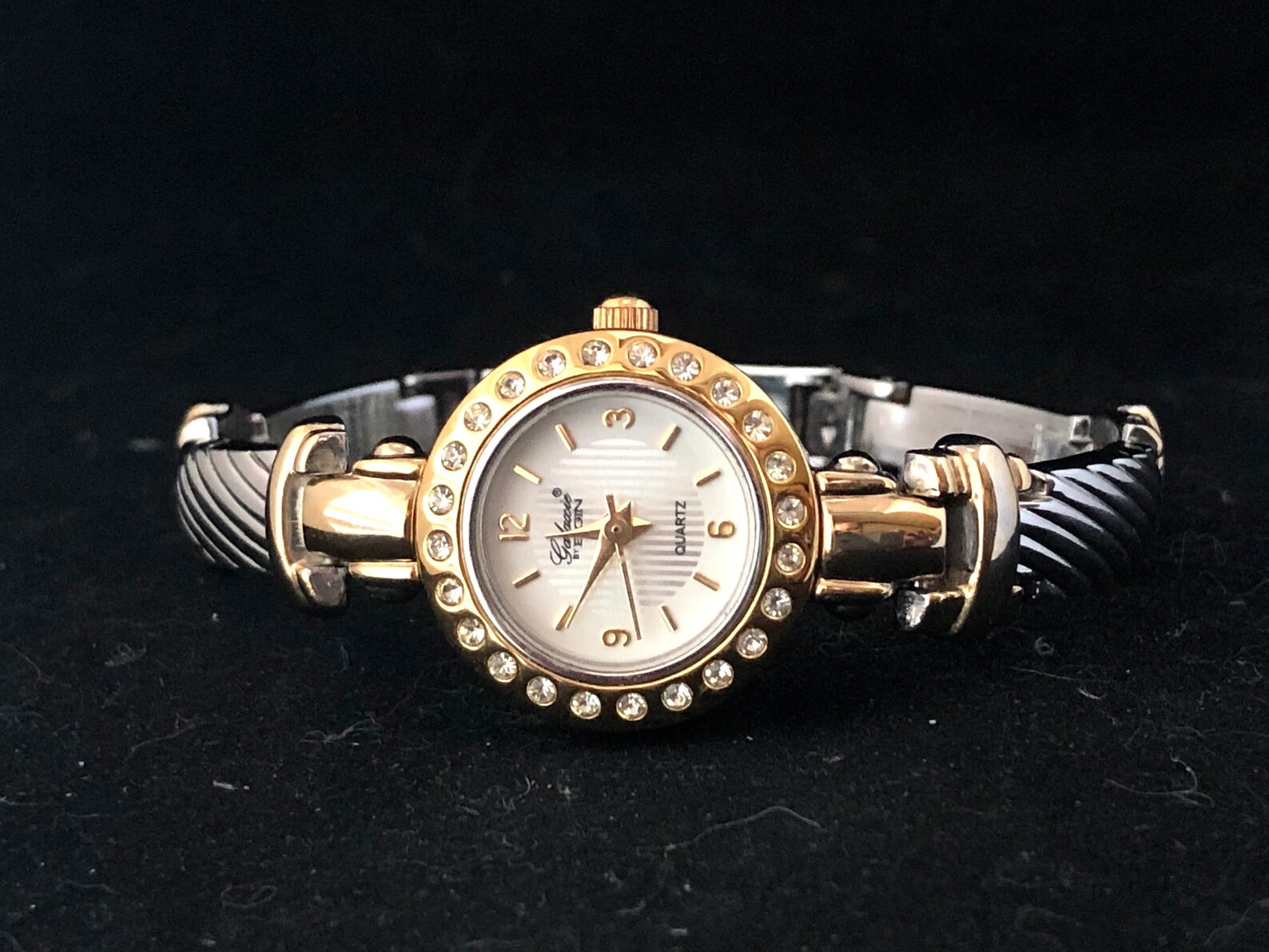 Classic Luxurious Two Tone & Crystal galaxie by Elgin - Etsy UK