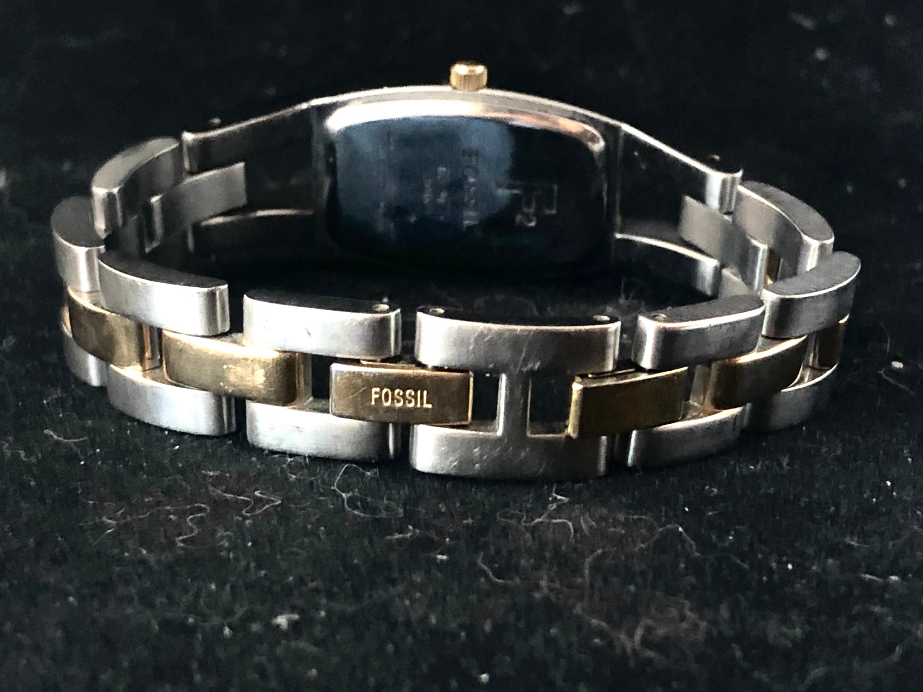 Sleek Two-tone F2 Fossil Ladies' Watch, New Battery - Etsy