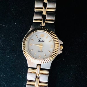 Classic Two-Tone Sache Ladies Watch, New Battery image 6