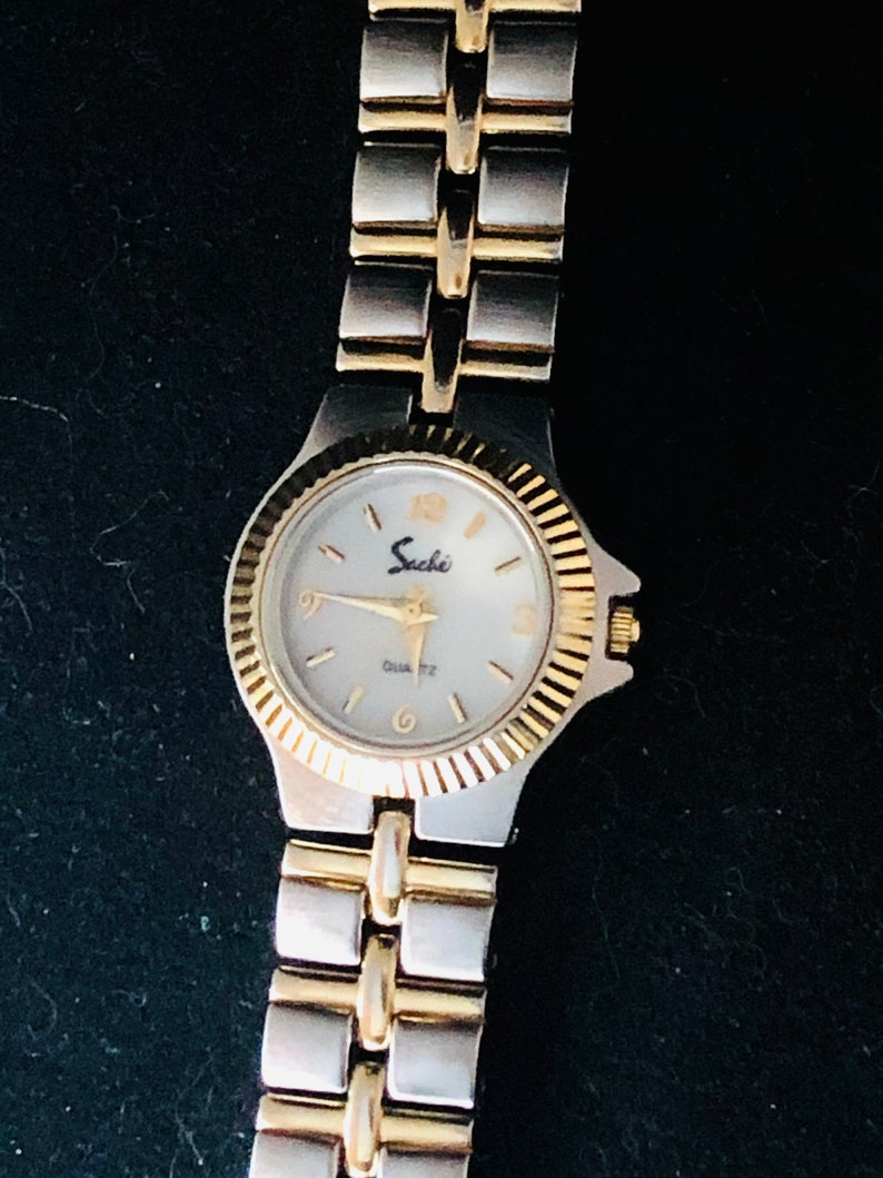 Classic Two-Tone Sache Ladies Watch, New Battery image 6