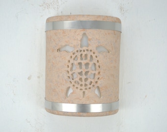 Sea Turtle Wall Sconce: Coastal Beach Decor Lighting, Made in USA