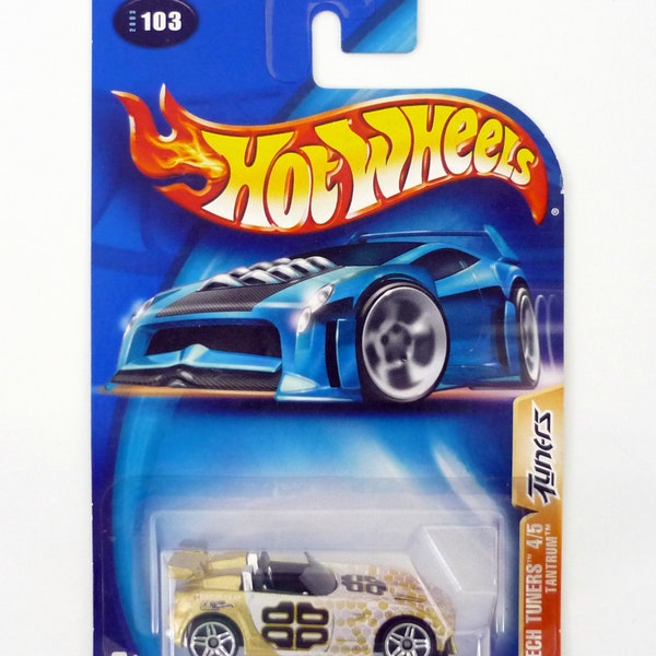 Hot Wheels Tantrum #103 Tech Tuners 4/5 Gold Die-Cast Car 2004