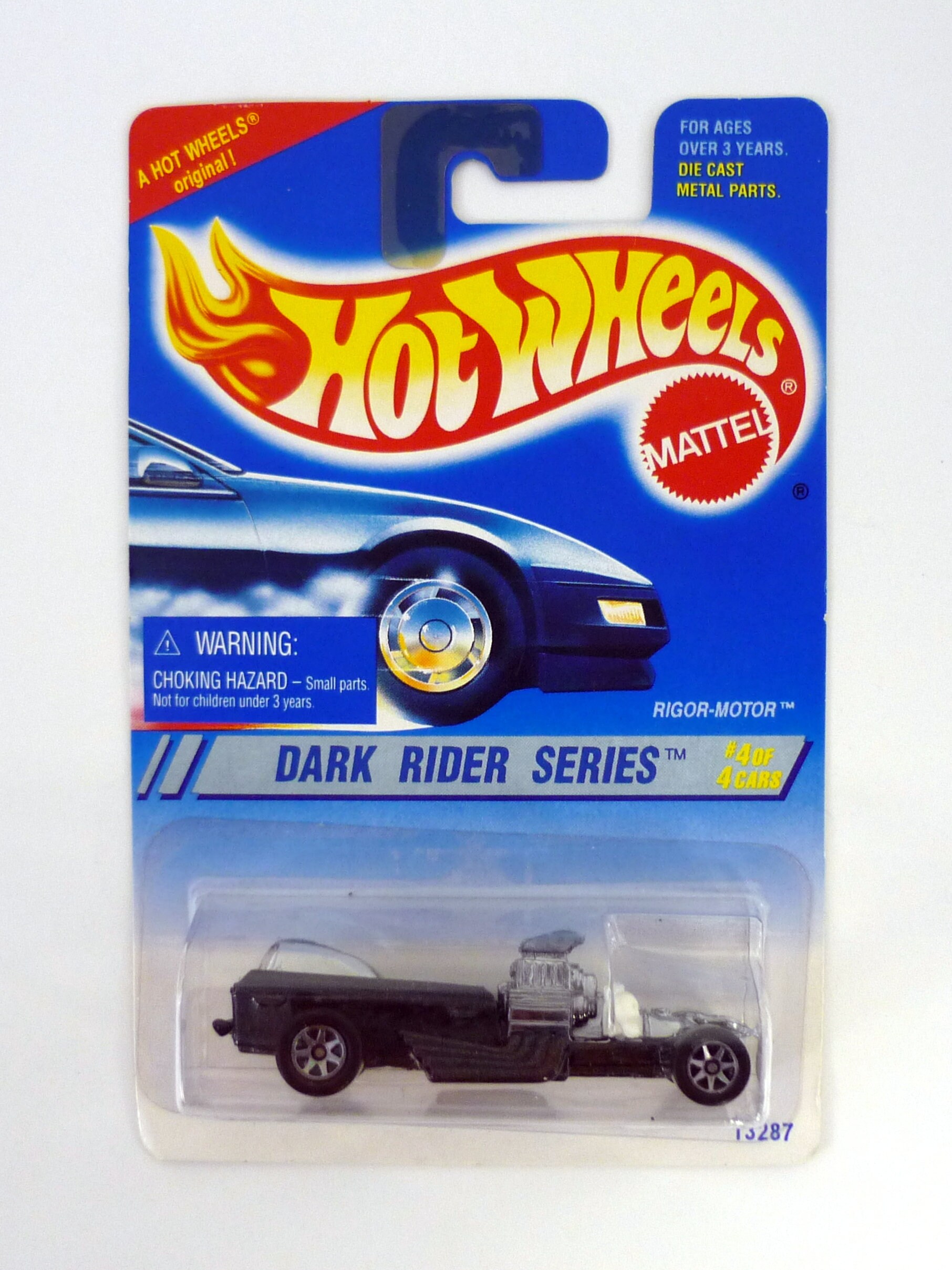 Hot Wheels Rigor Motor 300 Dark Rider Series 4 of 4 Black Die cast