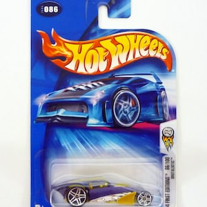 Hot Wheels Brutalistic #086 Primeras ediciones 86/100 Púrpura Die-Cast Car 2004