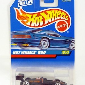 Hot Wheels Hot Wheels 500 #244 Black Die-Cast Car w/No Fear Tampos 1998