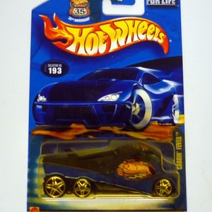Hot Wheels Cabbin&#39; Fever #193 Blue Die-Cast Truck 2002