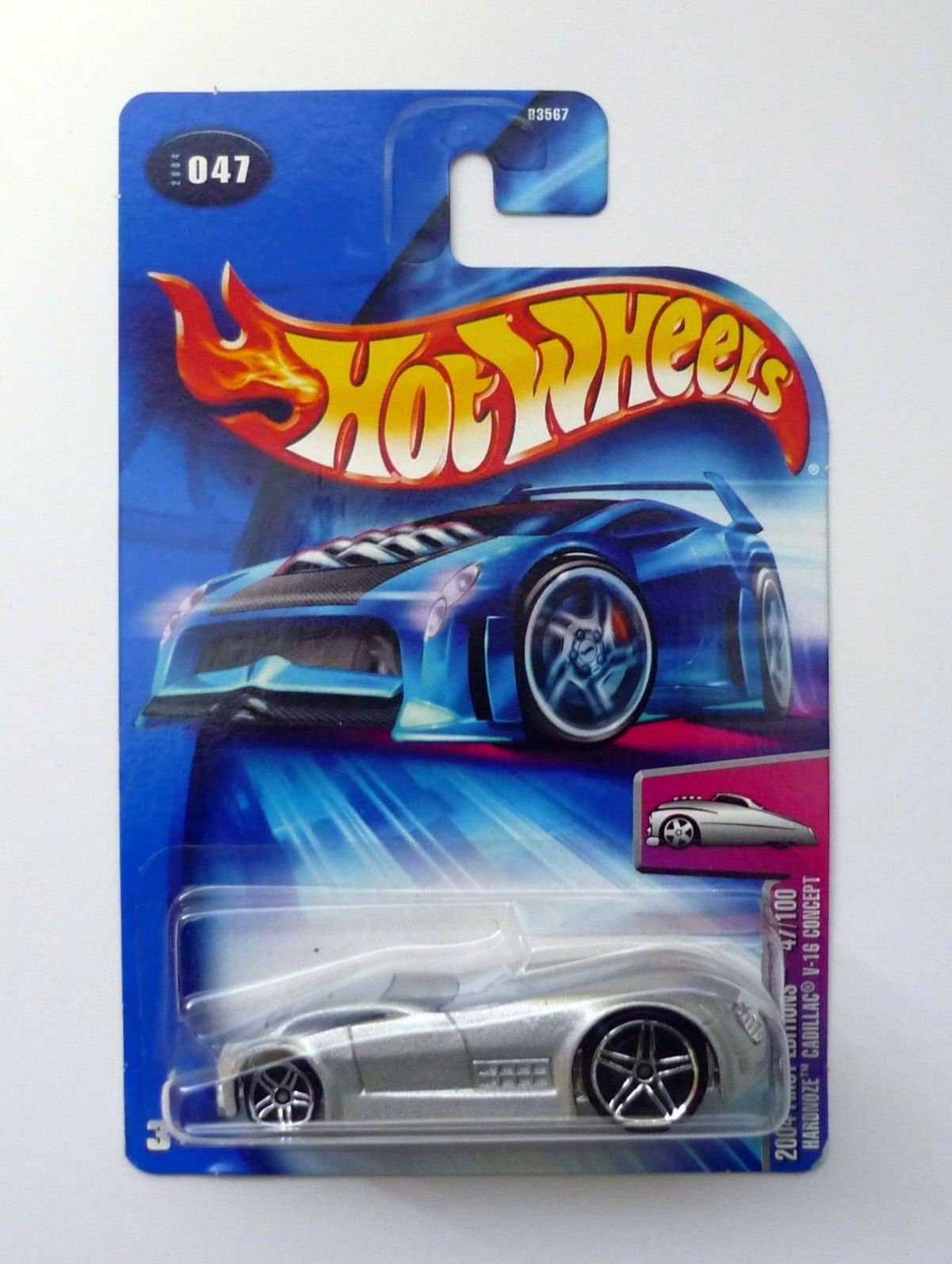 Hot Wheels 2003 First Editions CADILLAC CIEN (Silver) #027
