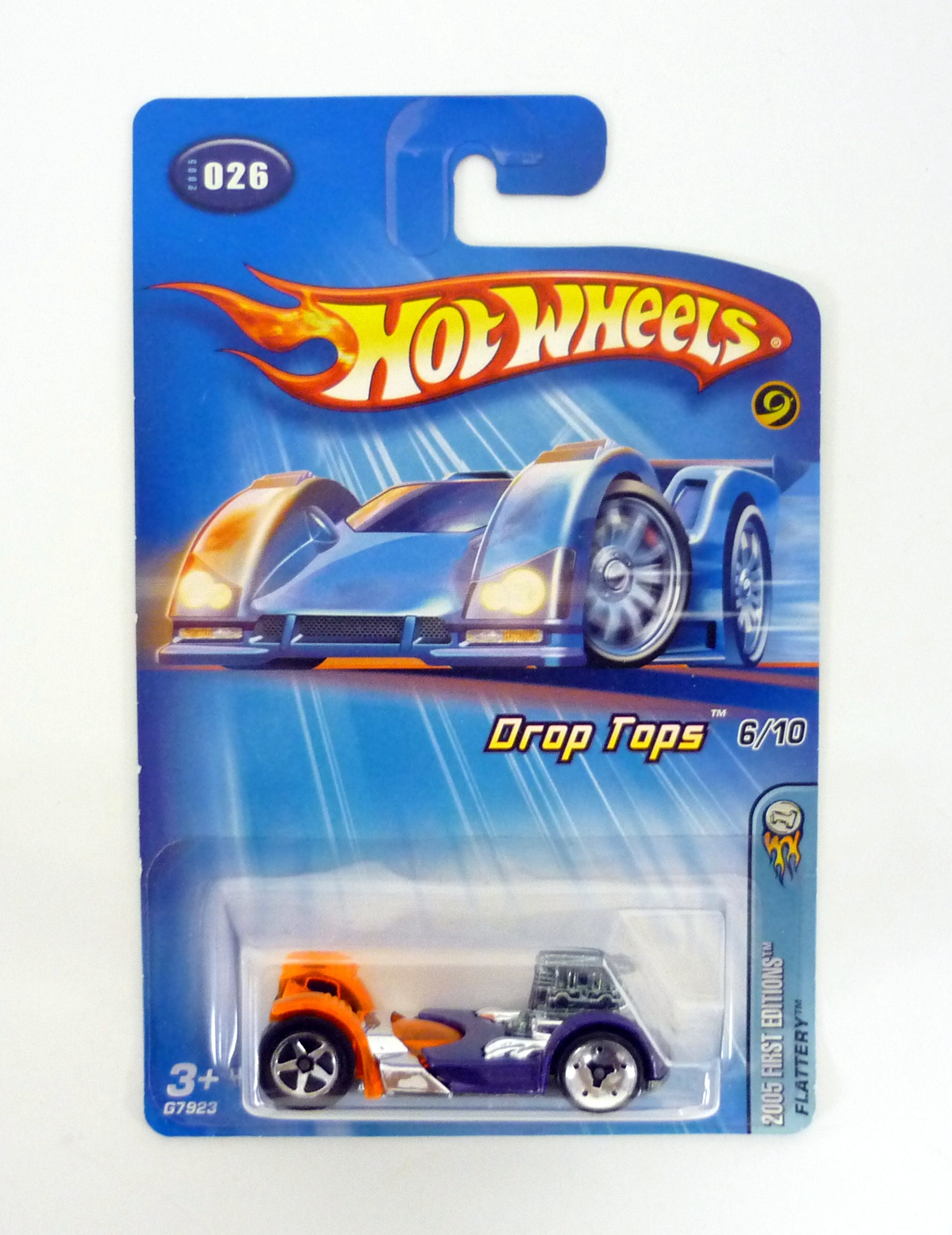 Hot Wheels Flattery #026 Drop Tops 6/10 Púrpura Die-Cast Car 2005