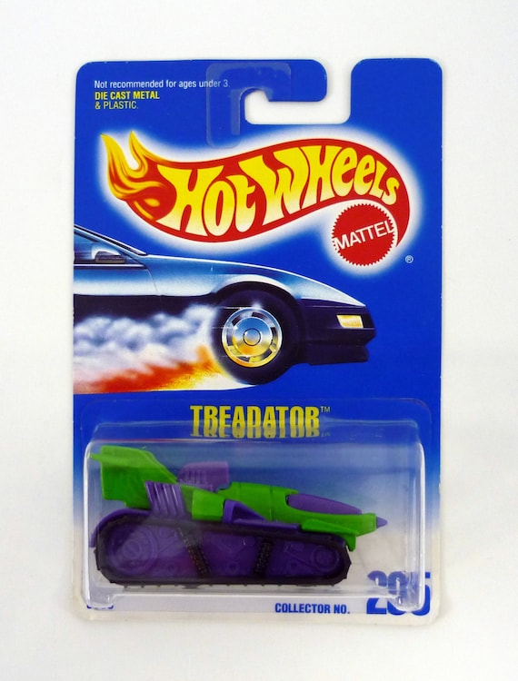 Hot Wheels Treadator #205 Green & Purple Die-cast Vehicle 1992 - Etsy