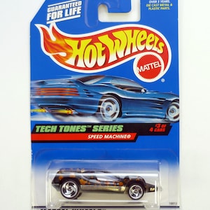 Hot Wheels Speed Machine #747 Tech Tones Serie 3 di 4 Auto pressofusa nera 1998