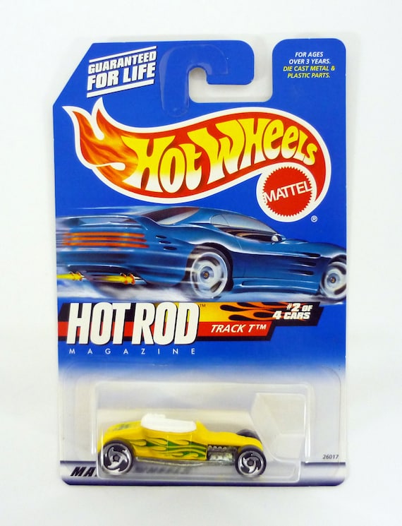 Hot Wheels Track T #006 Hot Rod Magazine #2 of 4 Yellow Die