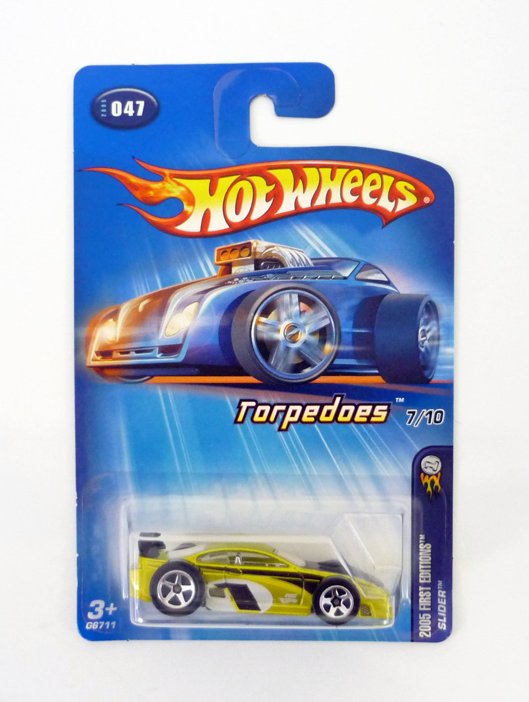 Hot Wheels Slider #047 Torpedoes 7/10 Green Die-cast Car 2005 - Etsy