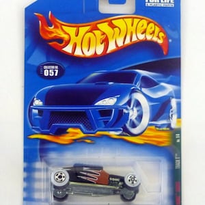 Hot Wheels Track T #057 Rat Rods Series 1/4 Black Die-Cast Car 2001