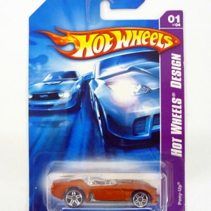 Hot Wheels Pony-Up 045/180 Hot Wheels Design N. 1 di 4 Auto pressofusa arancione 2007