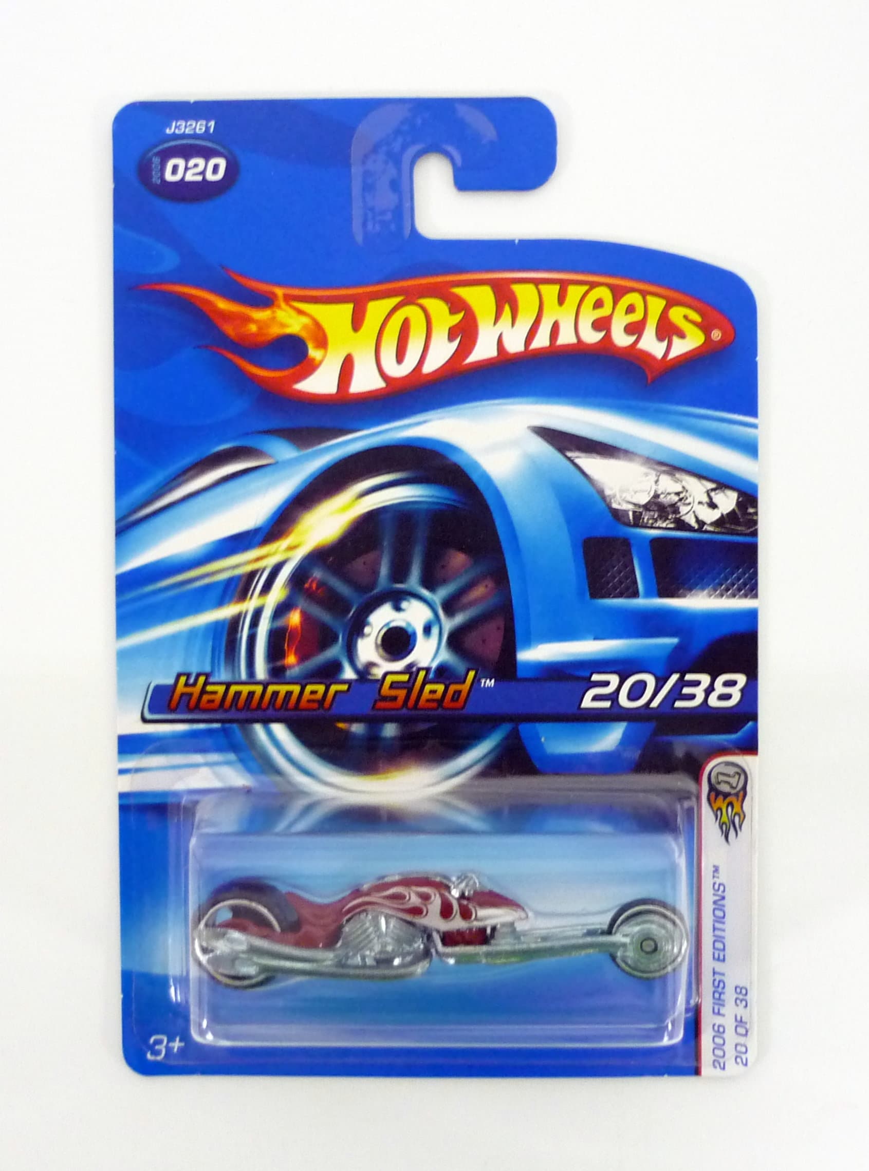 Hot Wheels Hammer Sled #020 First Editions 20/38 Red Die-cast