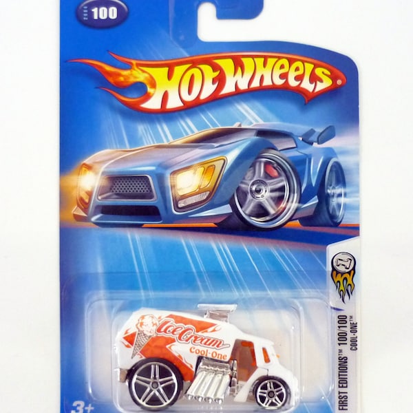 Hot Wheels Cool-One #100 First Editions 100/100 White Die-Cast Car 2004