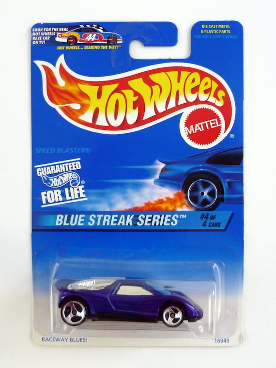 Hot Wheels Speed Blaster #576 Blue Streak Series #4 of 4 Blue Die