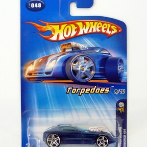 Hot Wheels Overbored 454 #048 Torpedoes 8/10 Blue Die-Cast Car 2005