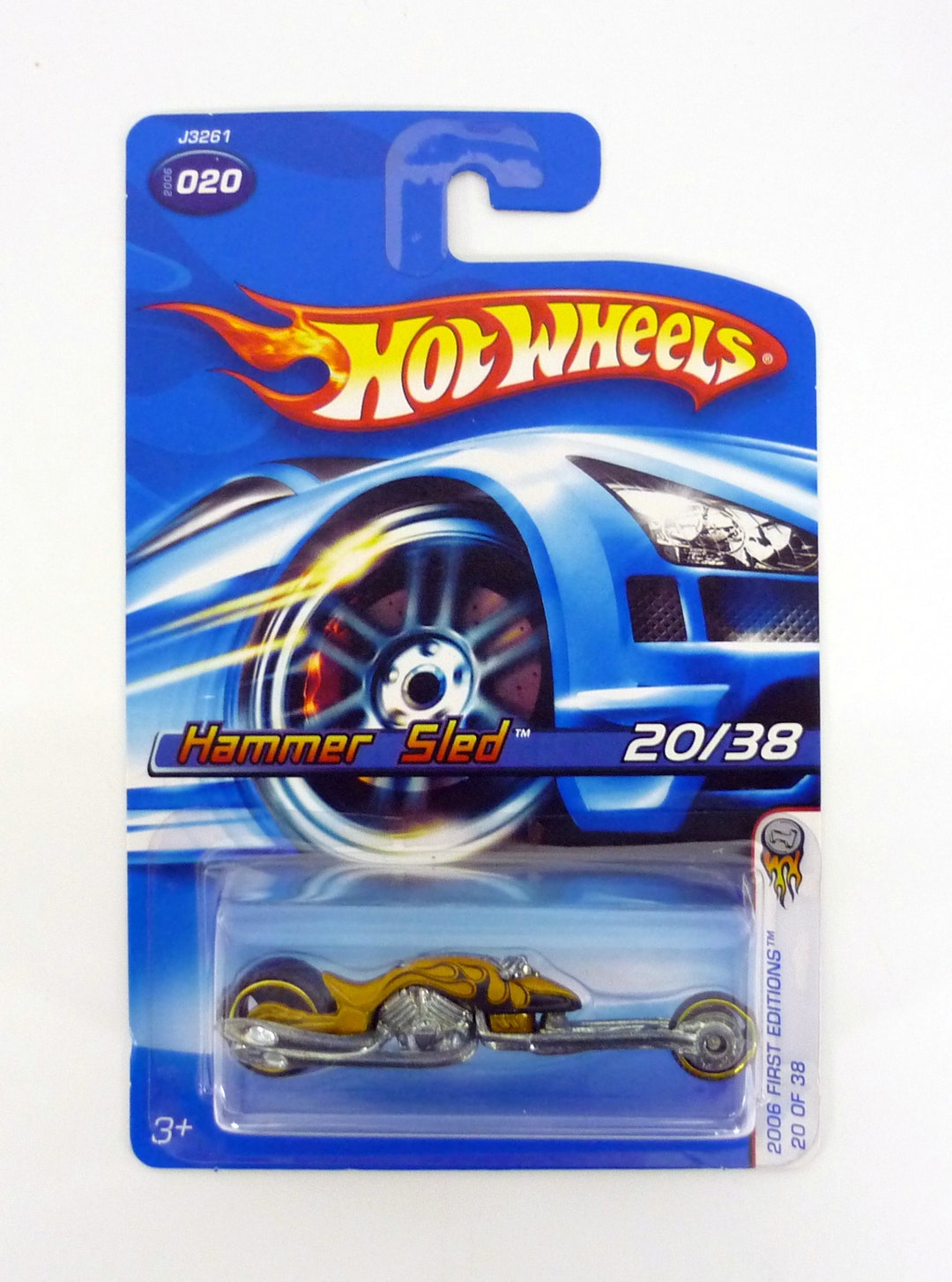 Hot Wheels Hammer Sled 020 First Editions 20/38 Gold Diecast