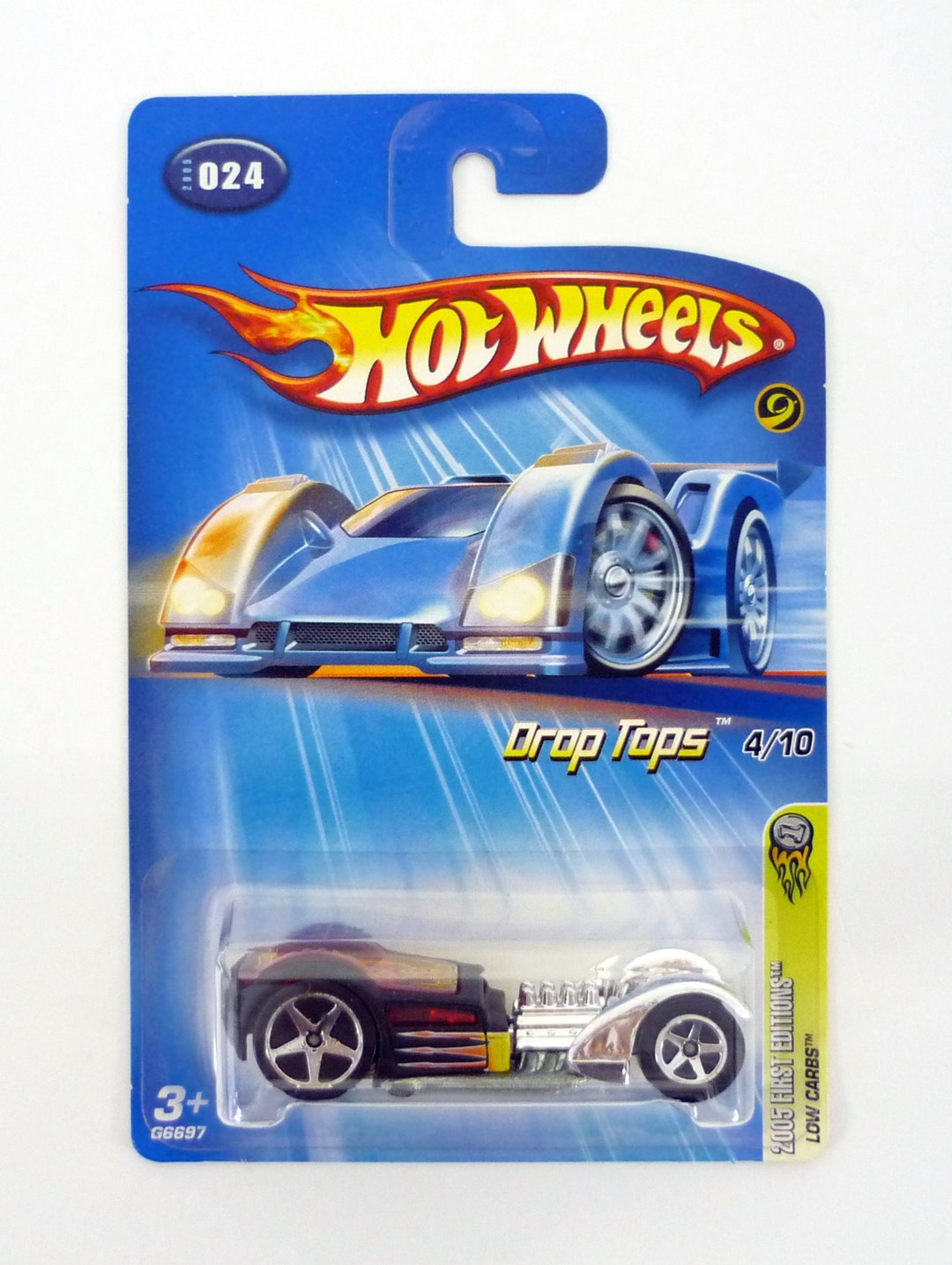 Hot Wheels Low Carbs 024 Drop Tops 4/10 Black Diecast Car 2005 Etsy