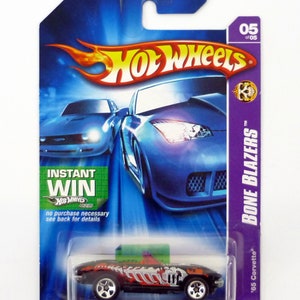 Hot Wheels &#39;65 Corvette 085/223 Bone Blazers #5 of 5 Black Die-Cast Car 2007